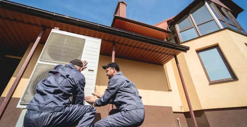 pose pompe a chaleur equipe solar heat innovation